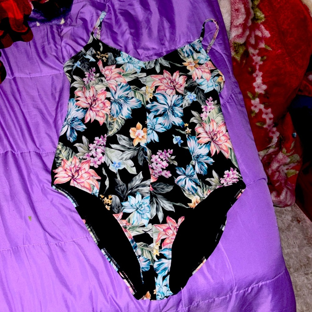 One piece with flowers